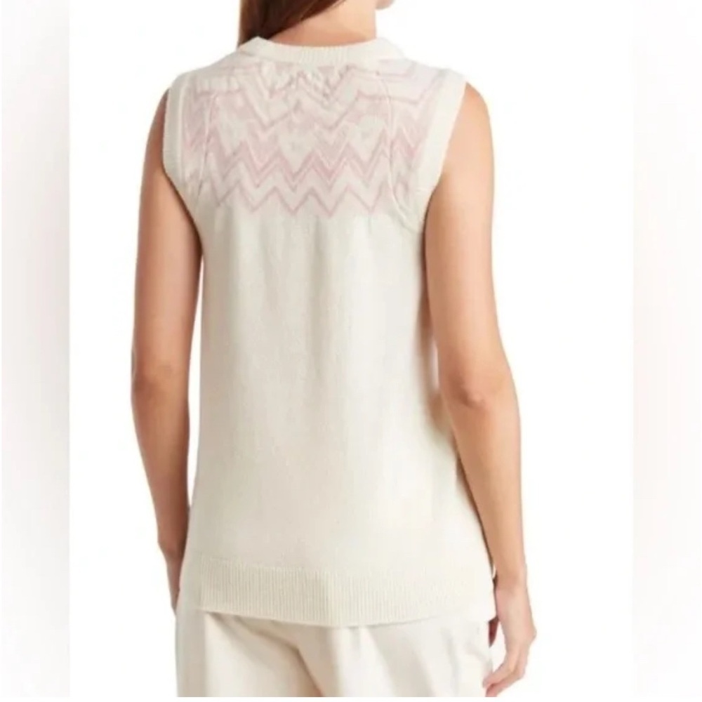 NWT ATM Anthony Thomas Melillo Fair Isle Sleeveless
Wool Sweater Vest size S